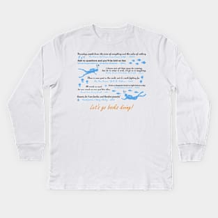 DIVING BOOKS Kids Long Sleeve T-Shirt